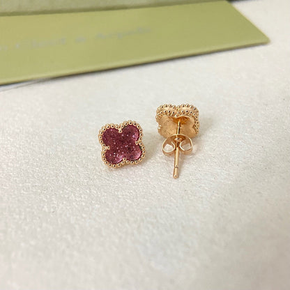 [⭐Lioran]2026 NEW MINI CLOVER 1 MOTIF  BUBBLE PINK ENAMEL