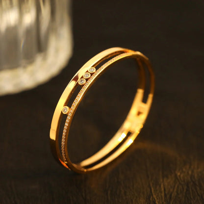 [⭐Lioran]Move Romane Diamond Bangle Bracelet