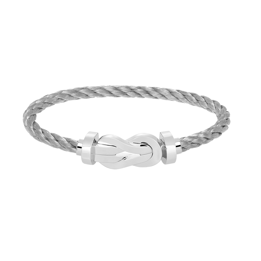 [⭐Lioran]CHANCE LARGE 8 FIGURE BUCKLE NO DIAMOND BRACELET SILVER