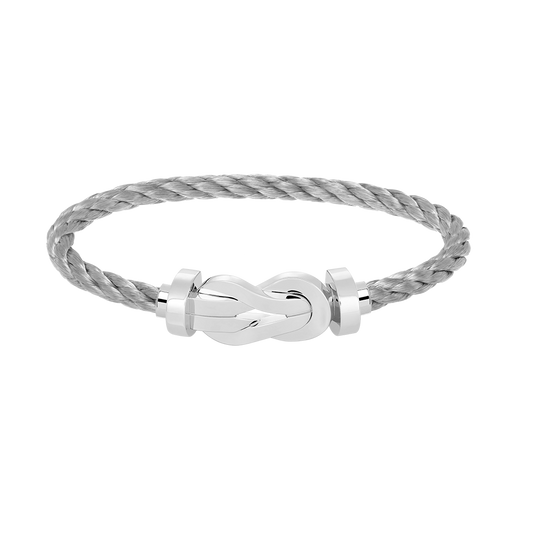 [⭐Lioran]CHANCE LARGE 8 FIGURE BUCKLE NO DIAMOND BRACELET SILVER