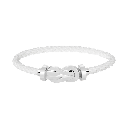 [⭐Lioran]CHANCE LARGE 8 FIGURE BUCKLE NO DIAMOND BRACELET SILVER