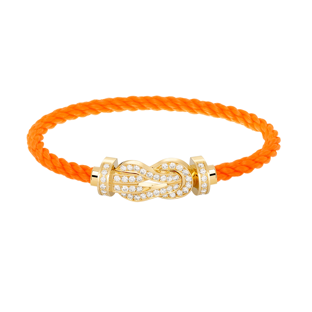 [⭐Lioran]CHANCE LARGE 8 FIGURE BUCKLE FULLDIAMOND BRACELET GOLD