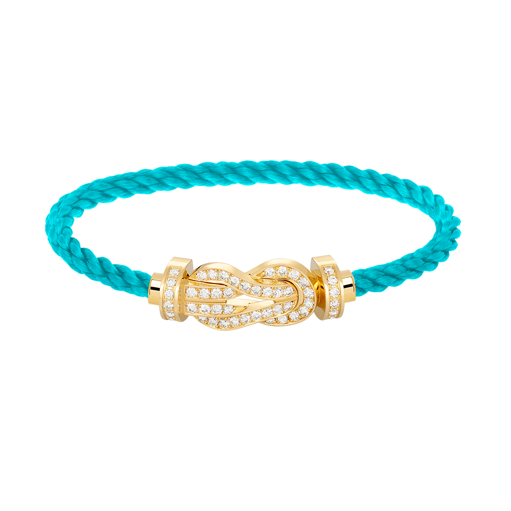 [⭐Lioran]CHANCE LARGE 8 FIGURE BUCKLE FULLDIAMOND BRACELET GOLD