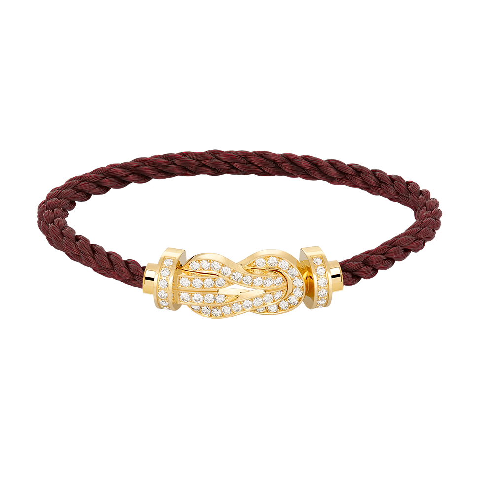 [⭐Lioran]CHANCE LARGE 8 FIGURE BUCKLE FULLDIAMOND BRACELET GOLD