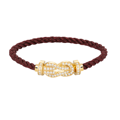 [⭐Lioran]CHANCE LARGE 8 FIGURE BUCKLE FULLDIAMOND BRACELET GOLD