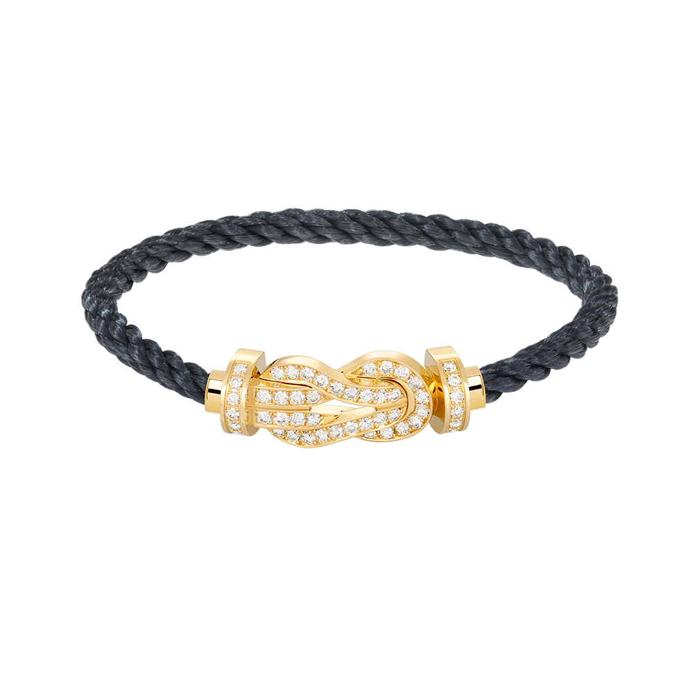 [⭐Lioran]CHANCE LARGE 8 FIGURE BUCKLE FULLDIAMOND BRACELET GOLD