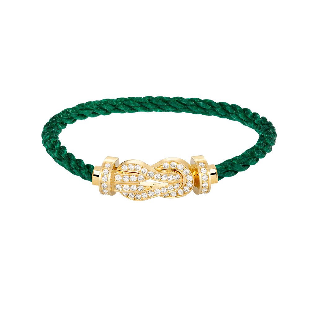 [⭐Lioran]CHANCE LARGE 8 FIGURE BUCKLE FULLDIAMOND BRACELET GOLD