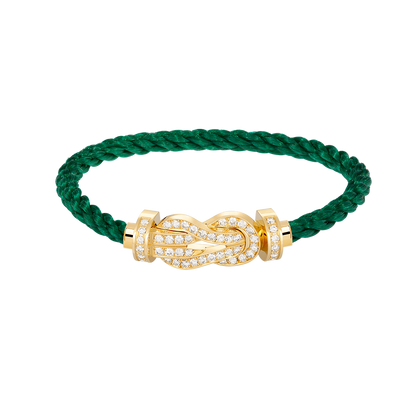 [⭐Lioran]CHANCE LARGE 8 FIGURE BUCKLE FULLDIAMOND BRACELET GOLD