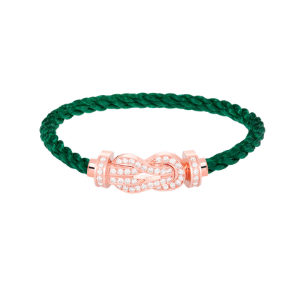 [⭐Lioran]CHANCE LARGE 8 FIGURE BUCKLE FULL DIAMOND BRACELET ROSE GOLD