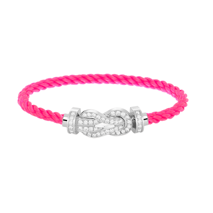 [⭐Lioran]CHANCE LARGE 8 FIGURE BUCKLE FULL DIAMOND BRACELET SILVER