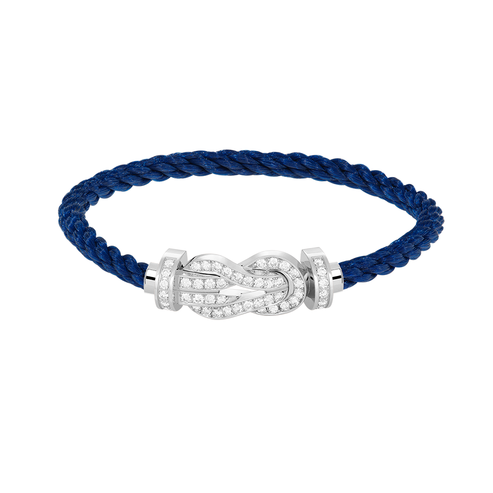 [⭐Lioran]CHANCE LARGE 8 FIGURE BUCKLE FULL DIAMOND BRACELET SILVER