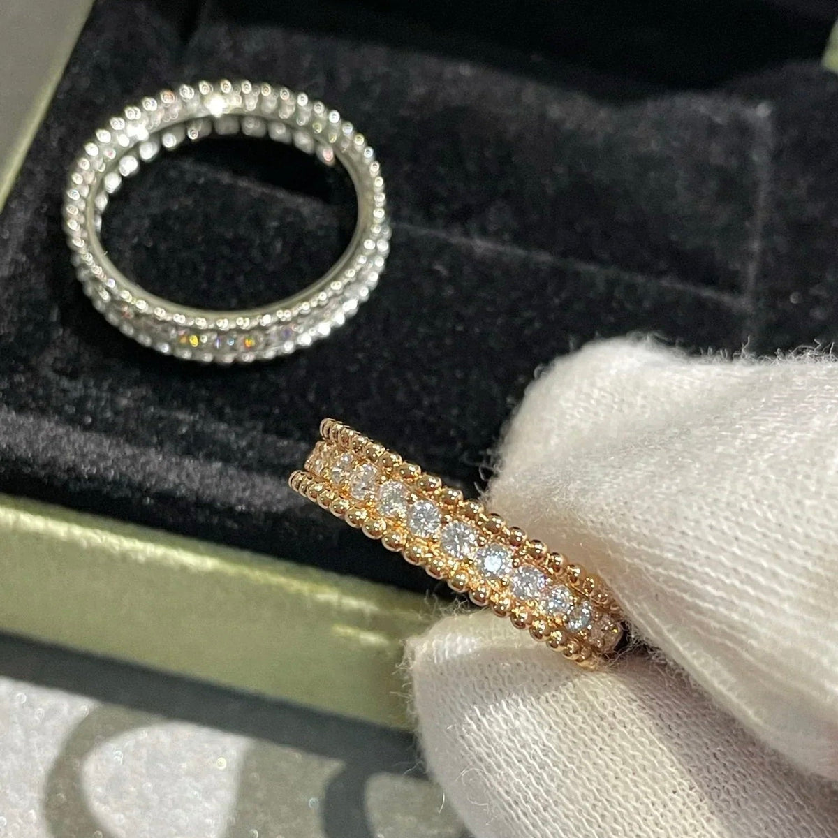 [⭐Lioran]PERLEE DIAMOND SILVER RING