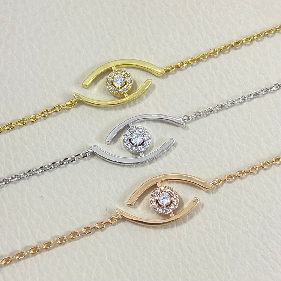 [⭐Lioran]Demo Eye Pave-Set Diamond Bracelet