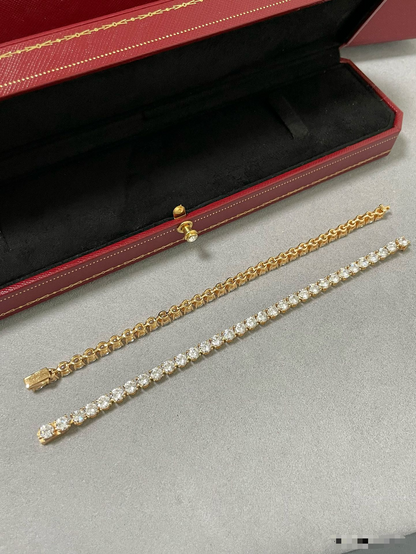 [⭐Lioran jewelrys]TENNIS BRACELET WITH FULL DIAMOND SETTING