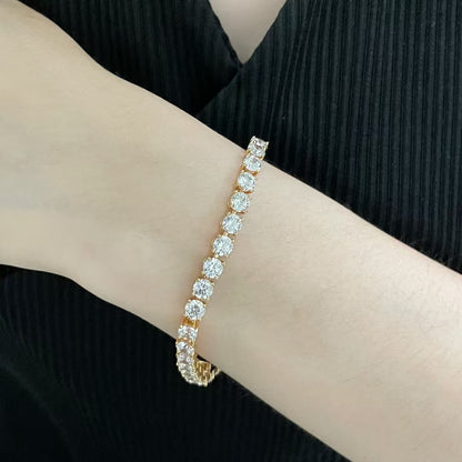 [⭐Lioran jewelrys]TENNIS BRACELET WITH FULL DIAMOND SETTING