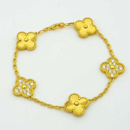 [⭐Lioran] CLOVER 5 MOTIF LASER BRACELET COLLECTION