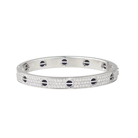 [⭐Lioran]LOVE BRACELET 6.1MM DIAMOND-PAVED CERAMIC