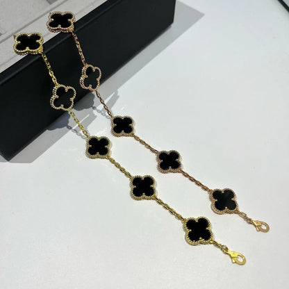[⭐Lioran] CLOVER 5 MOTIF ONYXS BRACELET COLLECTION