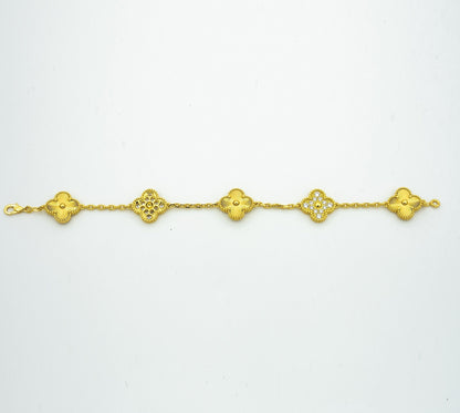 [⭐Lioran] CLOVER 5 MOTIF LASER BRACELET COLLECTION