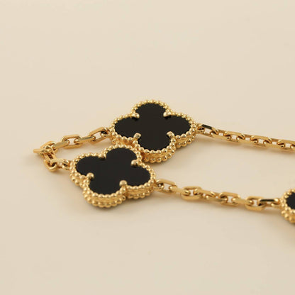 [⭐Lioran] CLOVER 5 MOTIF ONYXS BRACELET COLLECTION