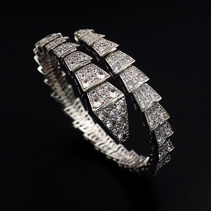 [⭐Lioran]SERPENTI BRACELET 8MM SILVEE DIAMOND
