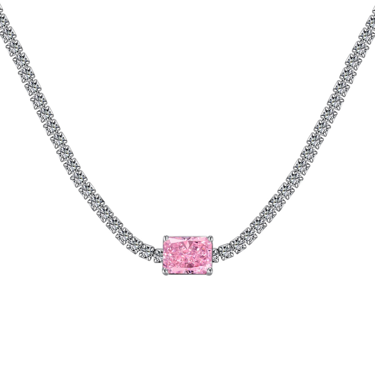 [⭐Lioran Jewelry]2.0 carat Ornate Emerald Cut Necklace