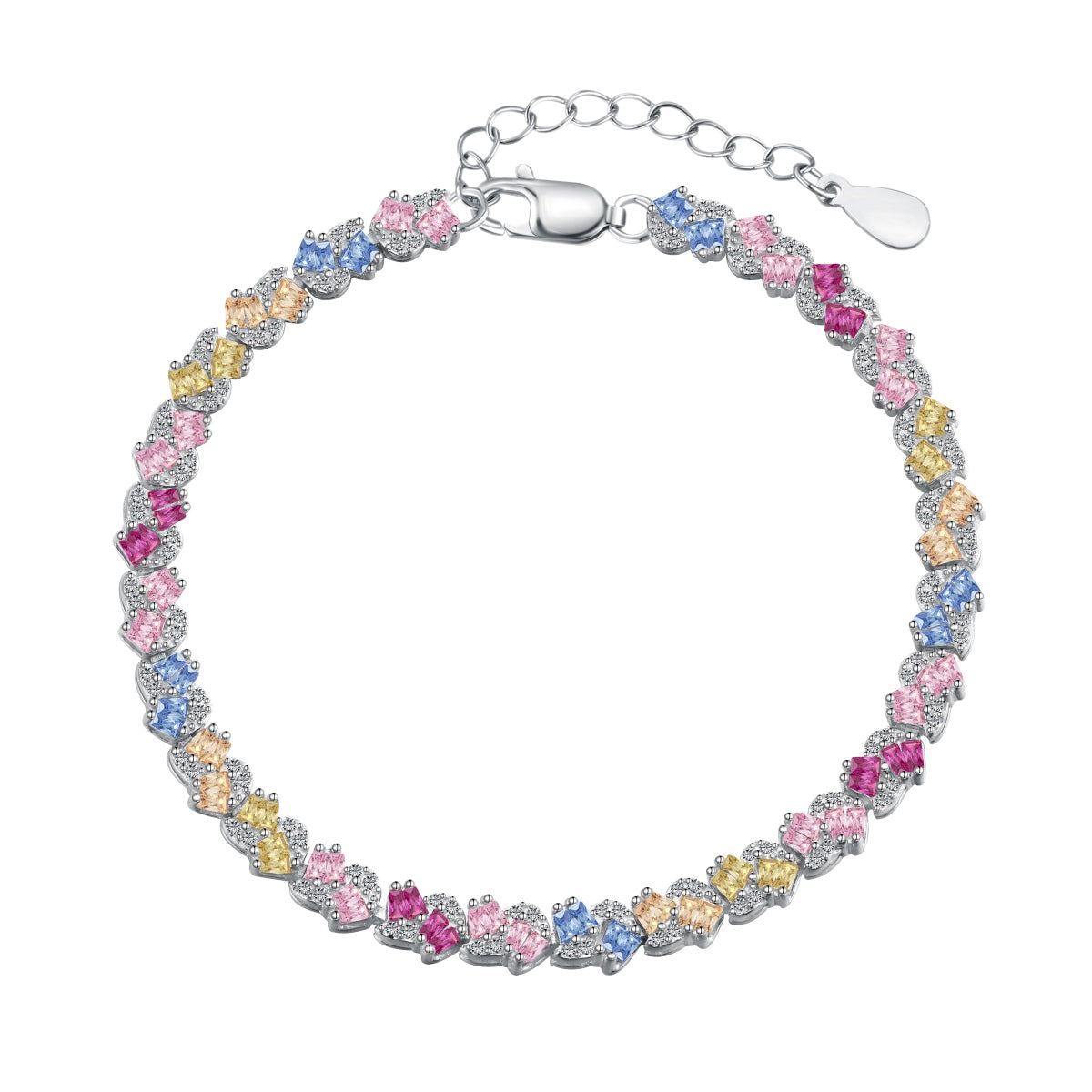 [⭐Lioran Jewelry]Ornate Colorful Flower Shape Party Bracelet