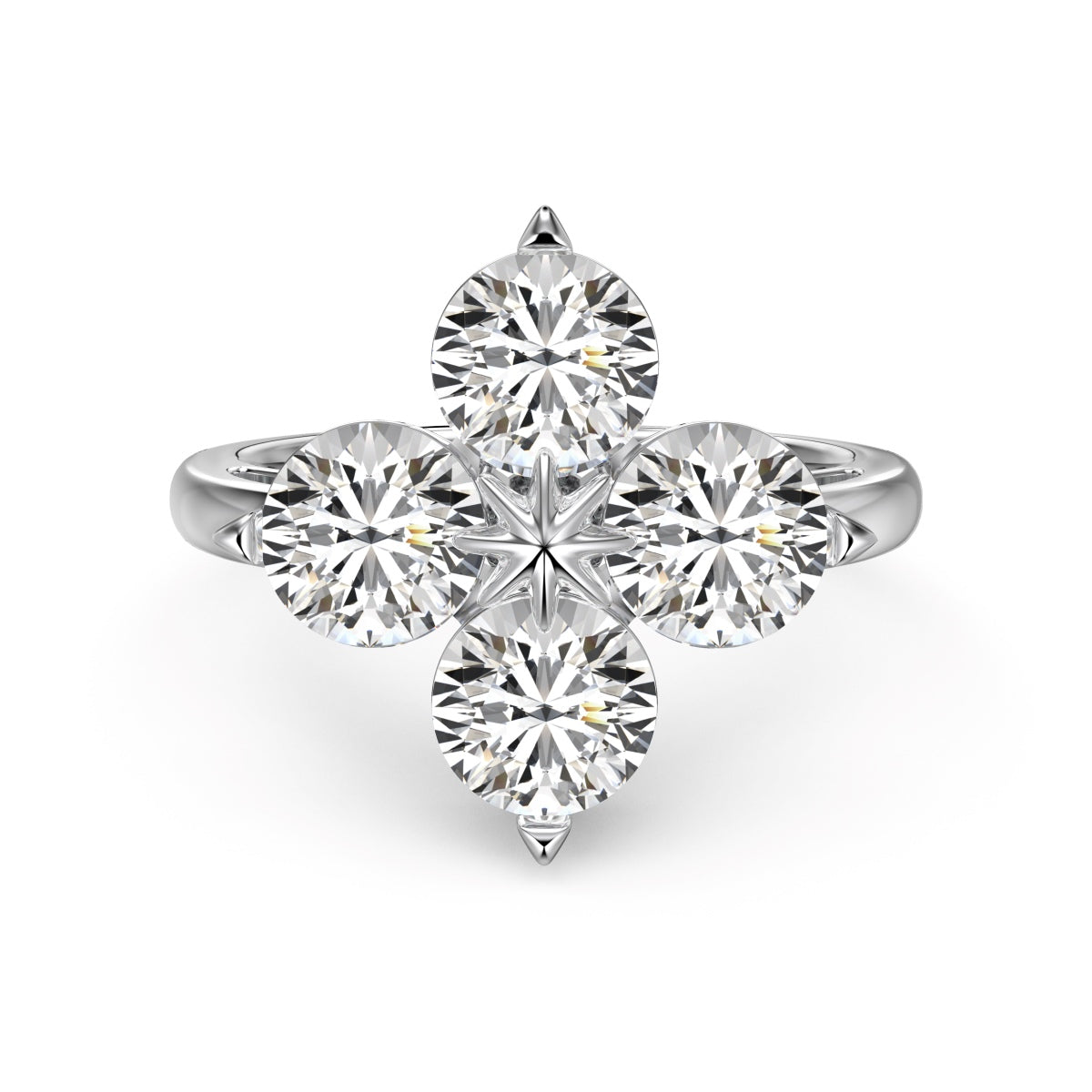 [⭐Lioran Jewelry]Four-Leaf Clover Eight-Pointed Star Ring