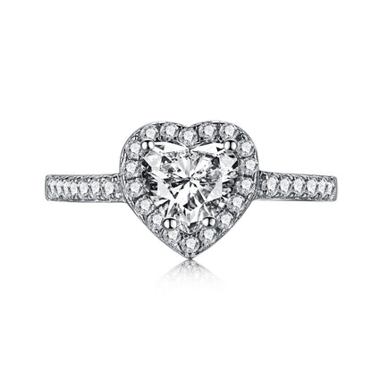 [⭐Lioran Jewelry]Eternity Splashy Romantic Heart Shape Lover Ring