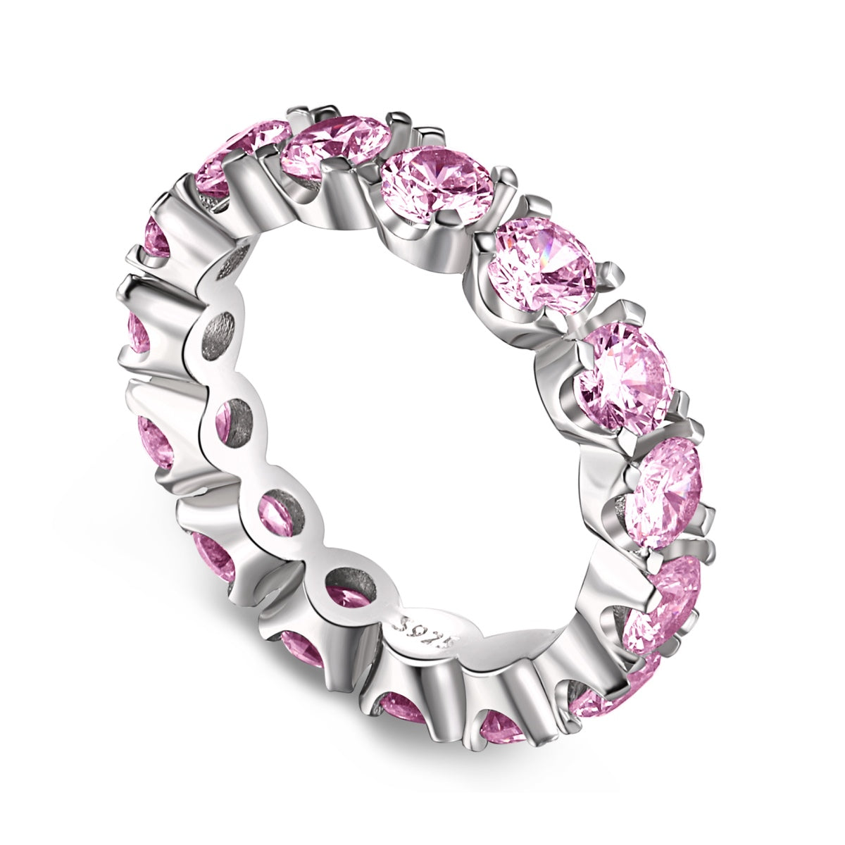 [⭐Lioran Jewelry]Eternity Round Cut Tennis Ring