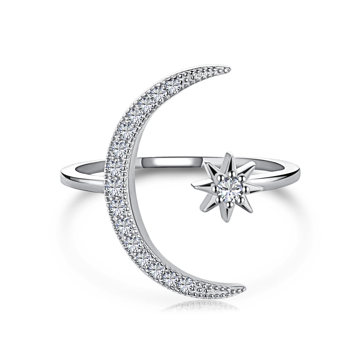 [⭐Lioran Jewelry]Eternity Moon & Star Ring