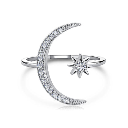 [⭐Lioran Jewelry]Eternity Moon & Star Ring