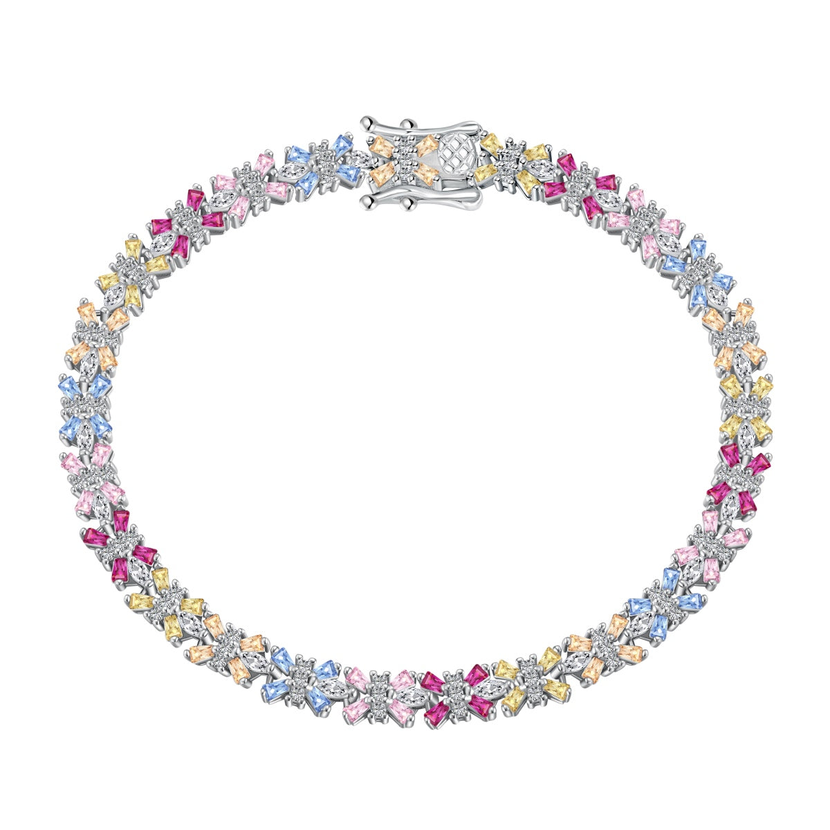 [⭐Lioran Jewelry]Radiant Colorful Emerald Cut Party Bracelet