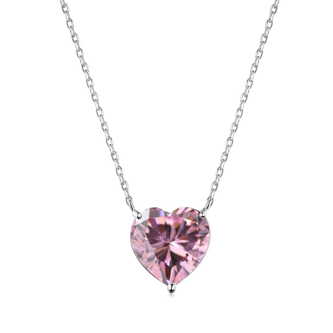 [⭐Lioran Jewelry]6.0 carat Radiant Heart Shape Necklace
