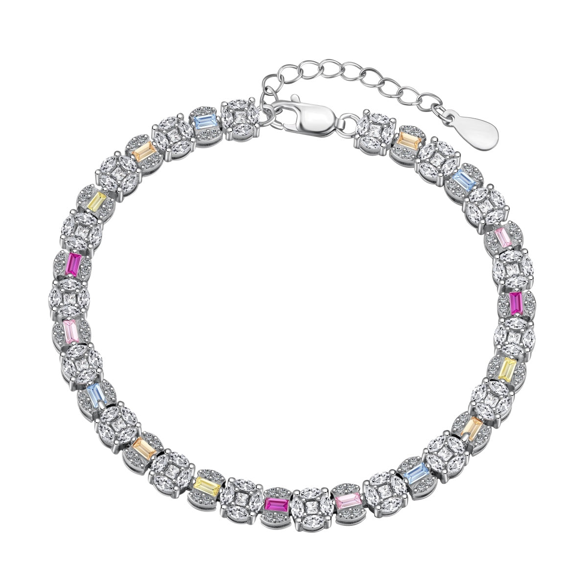 [⭐Lioran Jewelry]Dazzling Radiant Multi Cut Daily Bracelet