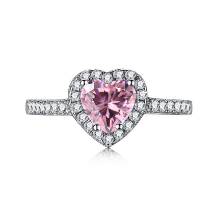 [⭐Lioran Jewelry]Eternity Splashy Romantic Heart Shape Lover Ring