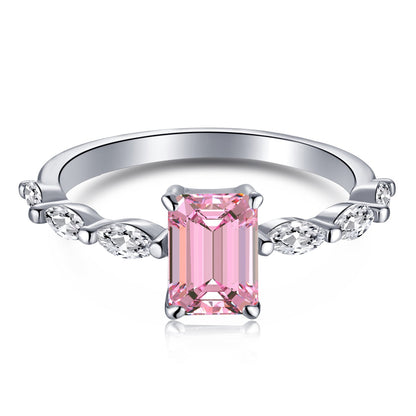 [⭐Lioran Jewelry]1.0 Carat Dainty Resplendent Radiant Cut Daily Ring