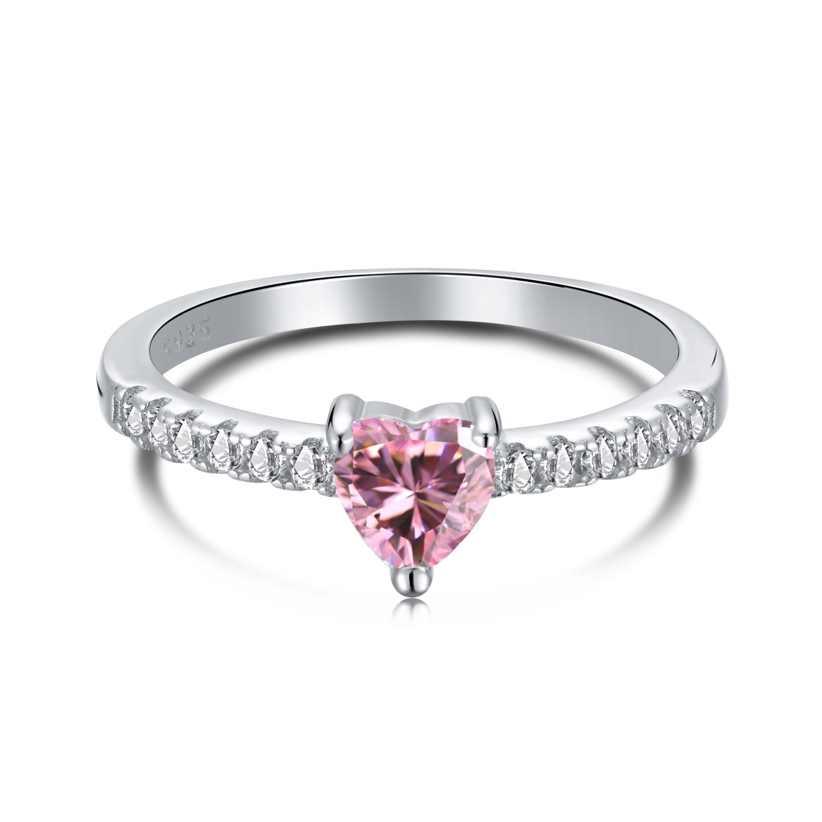 [⭐Lioran Jewelry]0.5 Carat CaratEternity Charming Heart Shape Lover Ring