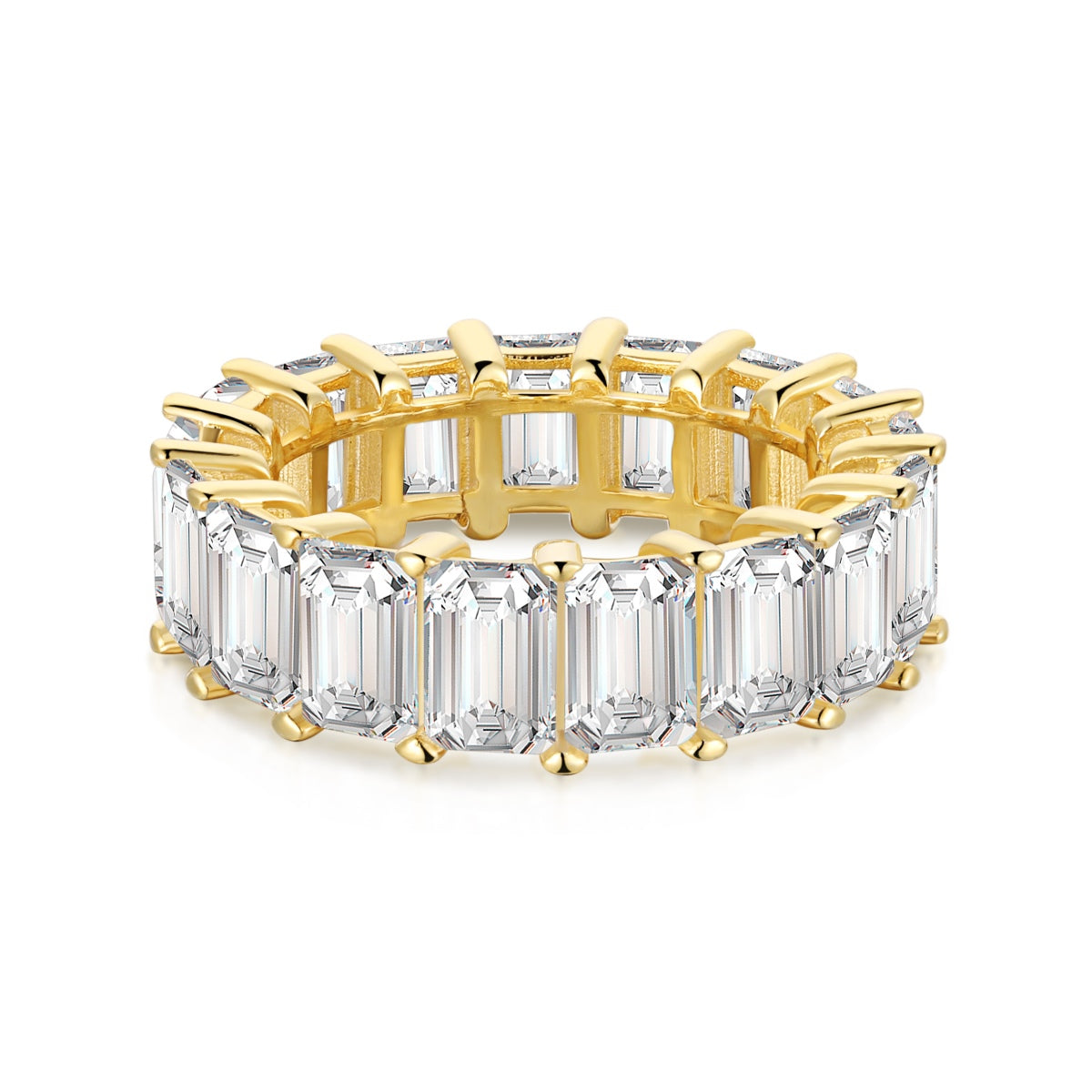 [⭐Lioran Jewelry]0.75 Carat Elegant Emerald Cut Tennis Ring