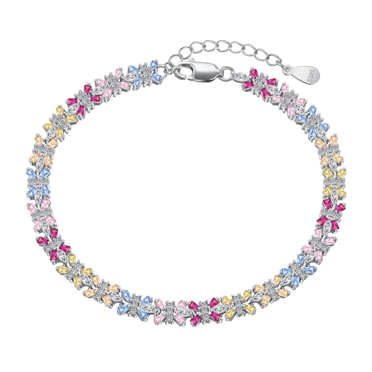 [⭐Lioran Jewelry]Radiant Colorful Emerald Cut Party Bracelet
