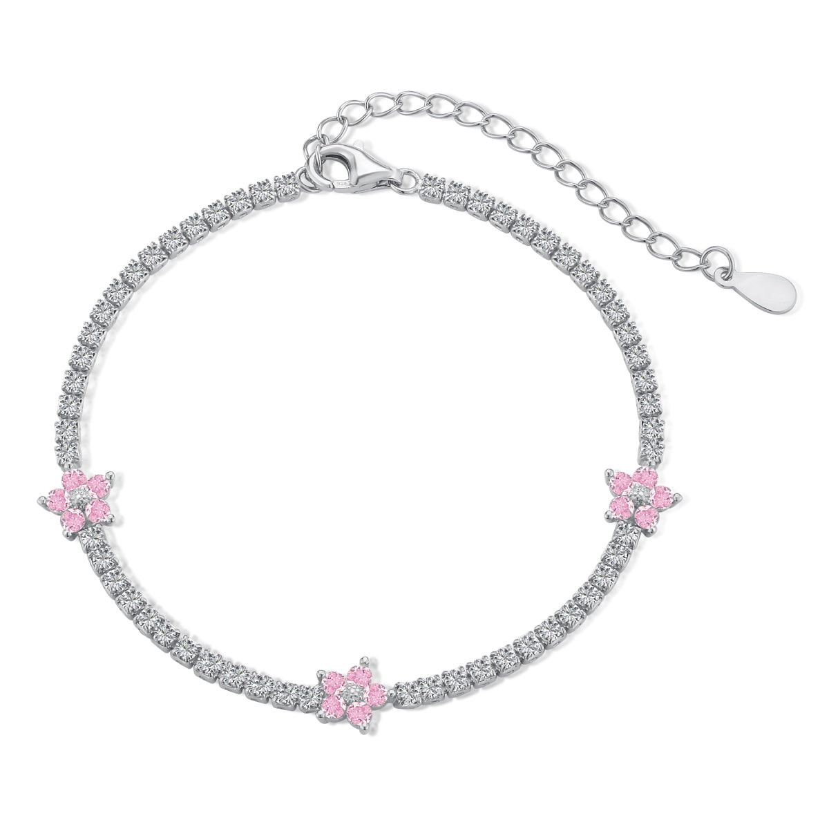 [⭐Lioran Jewelry]⭐Lioranling Flower Shape Tennis Bracelet