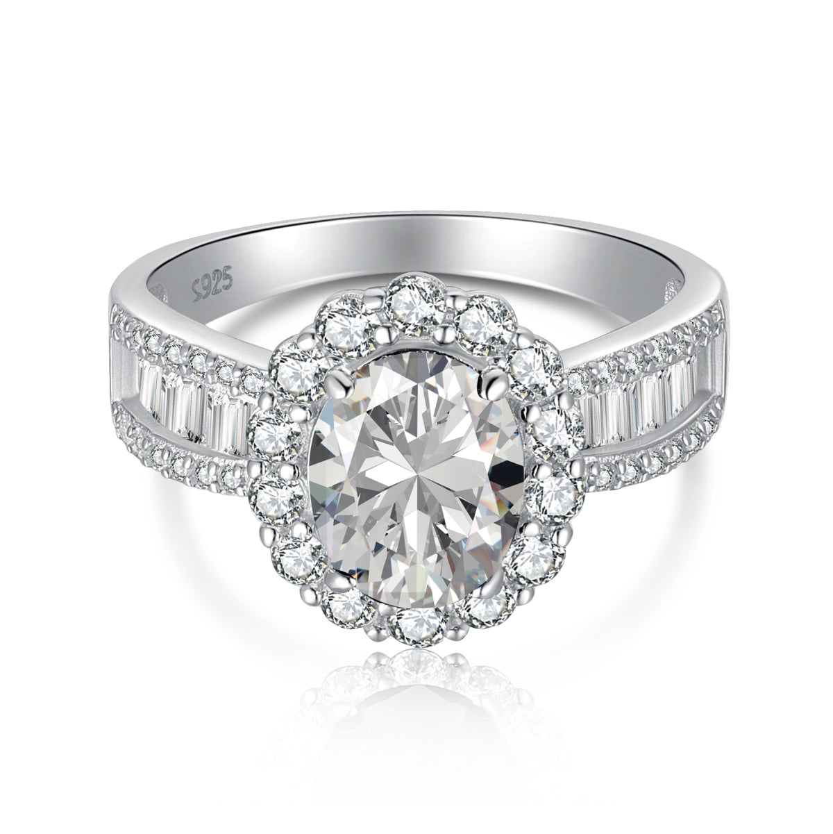 [⭐Lioran Jewelry]1.5 Carat Dazzling Charming Oval Cut Banquet Ring