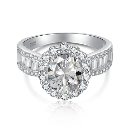 [⭐Lioran Jewelry]1.5 Carat Dazzling Charming Oval Cut Banquet Ring