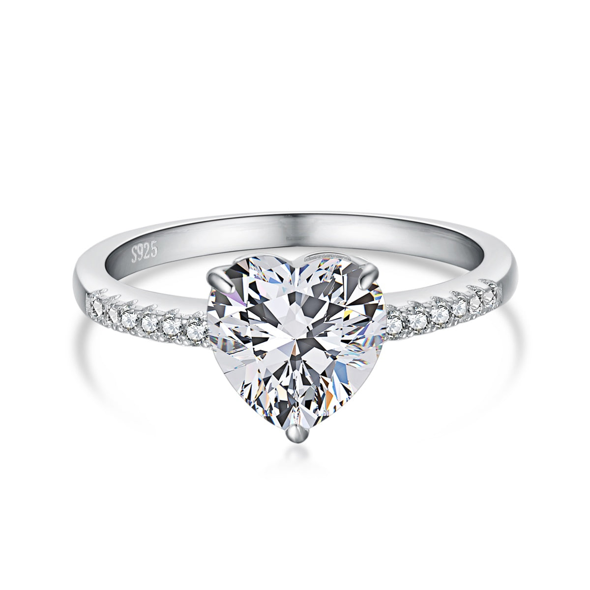 [⭐Lioran Jewelry]2.0 Carat Dazzling Lustrous Heart Cut Lover Ring