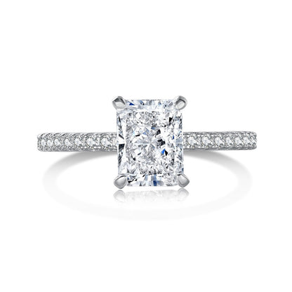 [⭐Lioran Jewelry]2.0 Carat Dazzling ⭐Lioranling Radiant Cut Party Ring