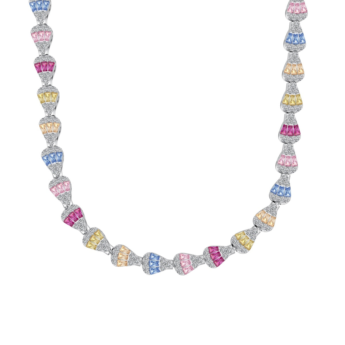 [⭐Lioran Jewelry]Radiant Colorful Rainbow Necklace