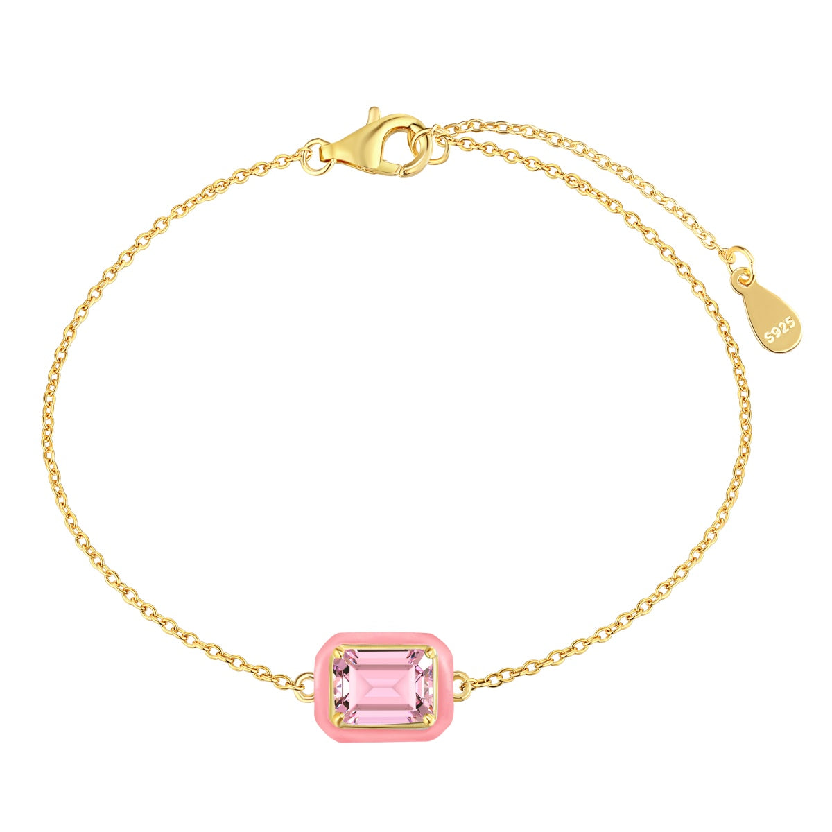 [⭐Lioran Jewelry]2.0 Carat ⭐Lioranling Colorful Emerald Cut Daily Bracelet
