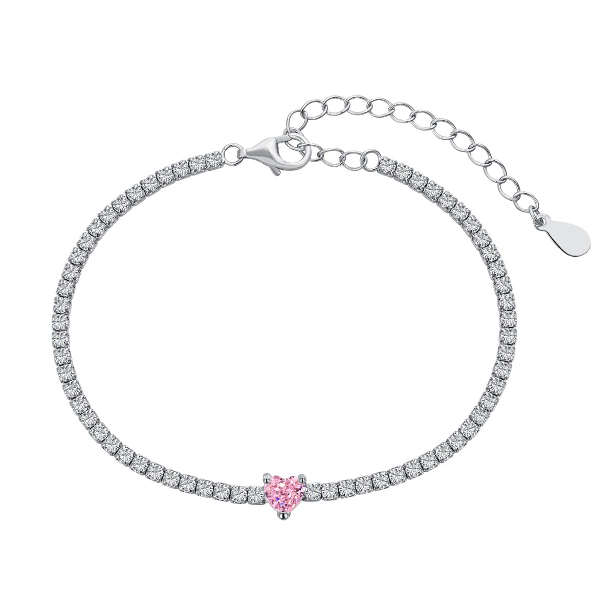 [⭐Lioran Jewelry]0.5 Carat Elegant Romantic Heart Shape Lover Bracelet