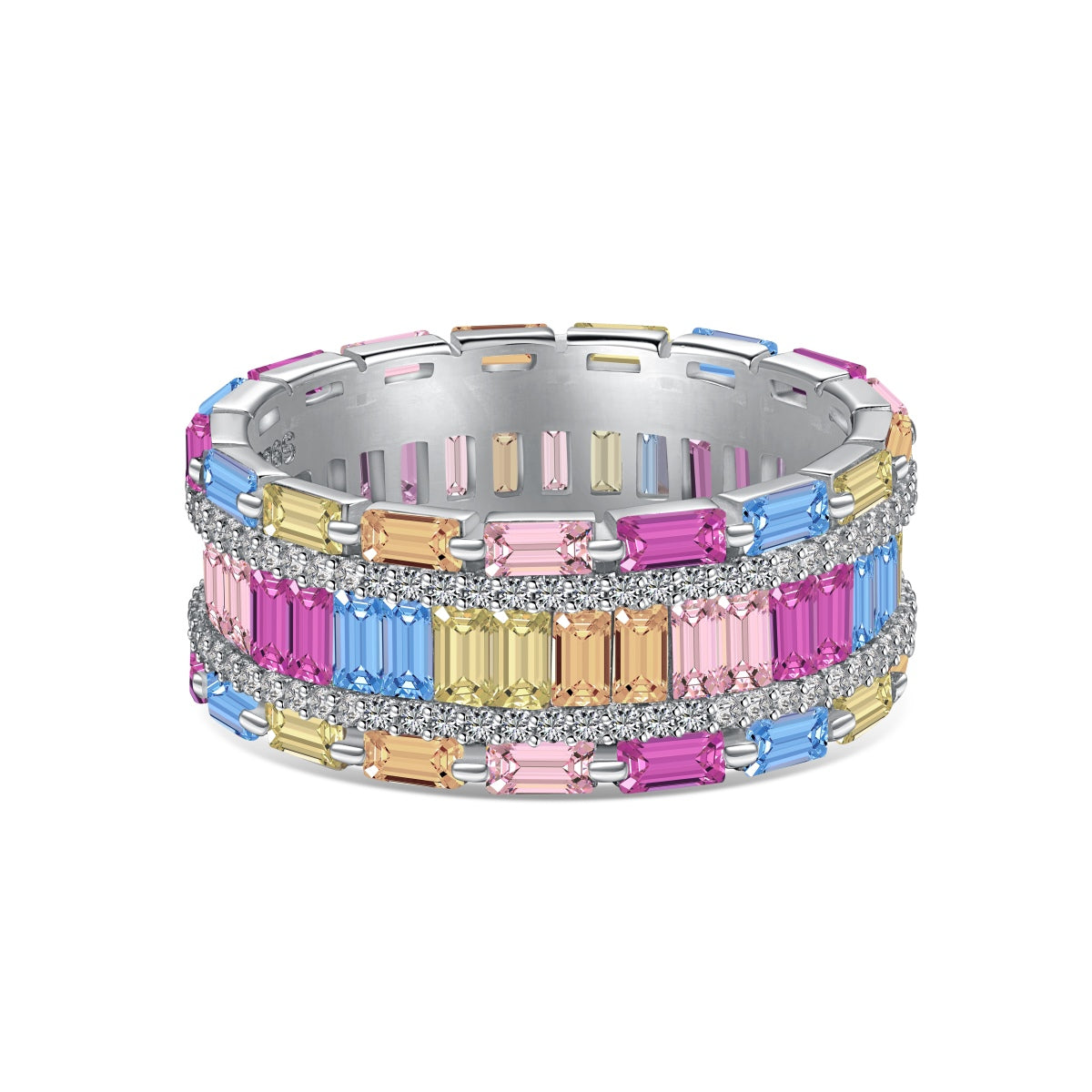 [⭐Lioran Jewelry]Dazzling Colorful Radiant Cut Party Ring