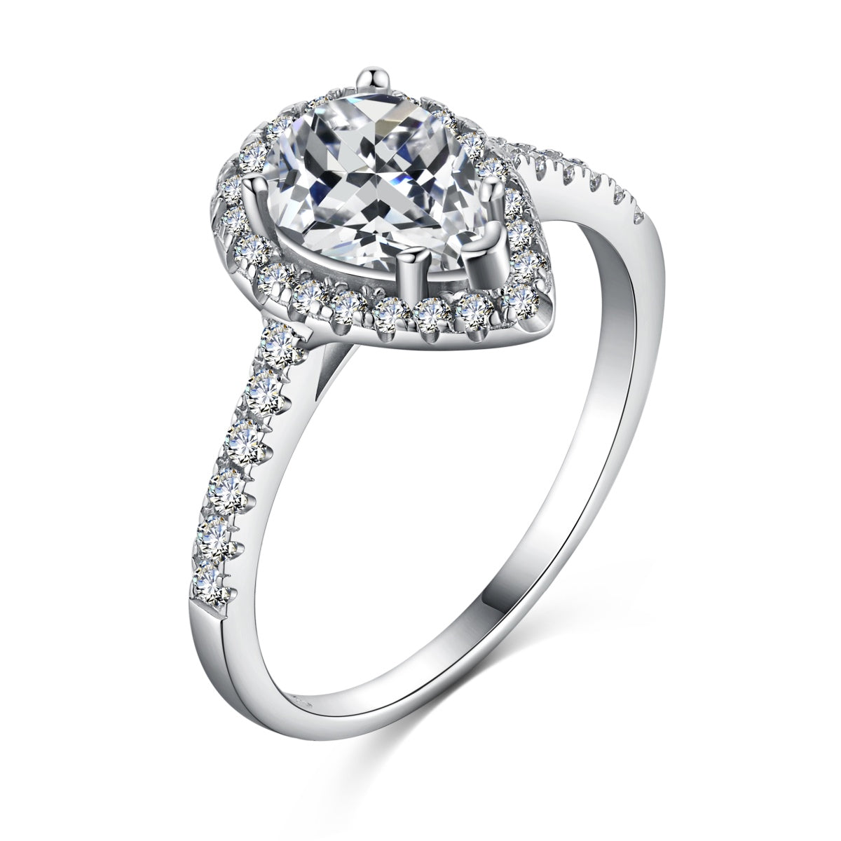 [⭐Lioran Jewelry]1.0 Carat Luxurious Resplendent Water Drop Shape Wedding Ring